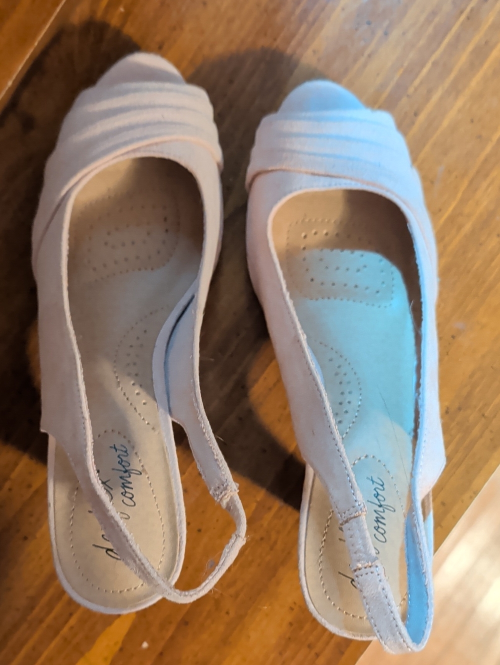 Comfort Slingback Flats in Soft Pink